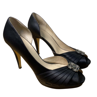 Wittner Priss Black Satin Stilettos Size 39