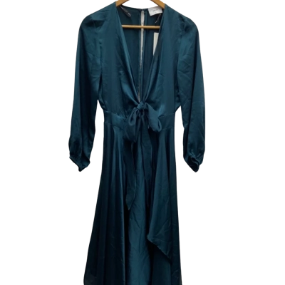 Sheike Womens  Size 8 Long Sleeve / Maxi Dress Dark Emerald Green RRP $159.95