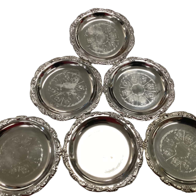 Silver plated coaster set
