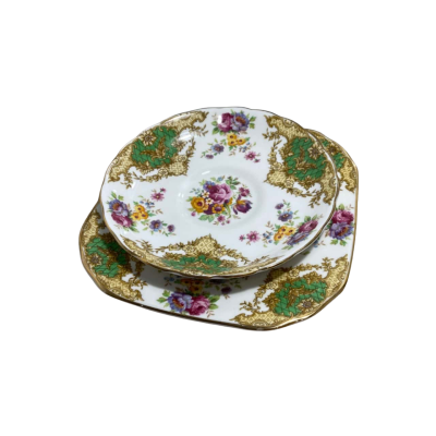 Tuscan "'Provence" Antique Fine Bone China  Tea Set Plates 