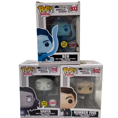 POP! Television. The Umbrella Academy #933, 1118 & 932