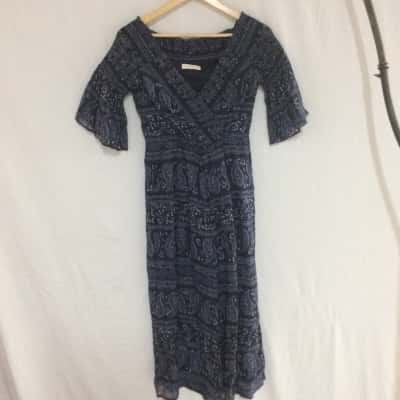 Stevie May Womens  Size S Jumpsuit Blue / White 
