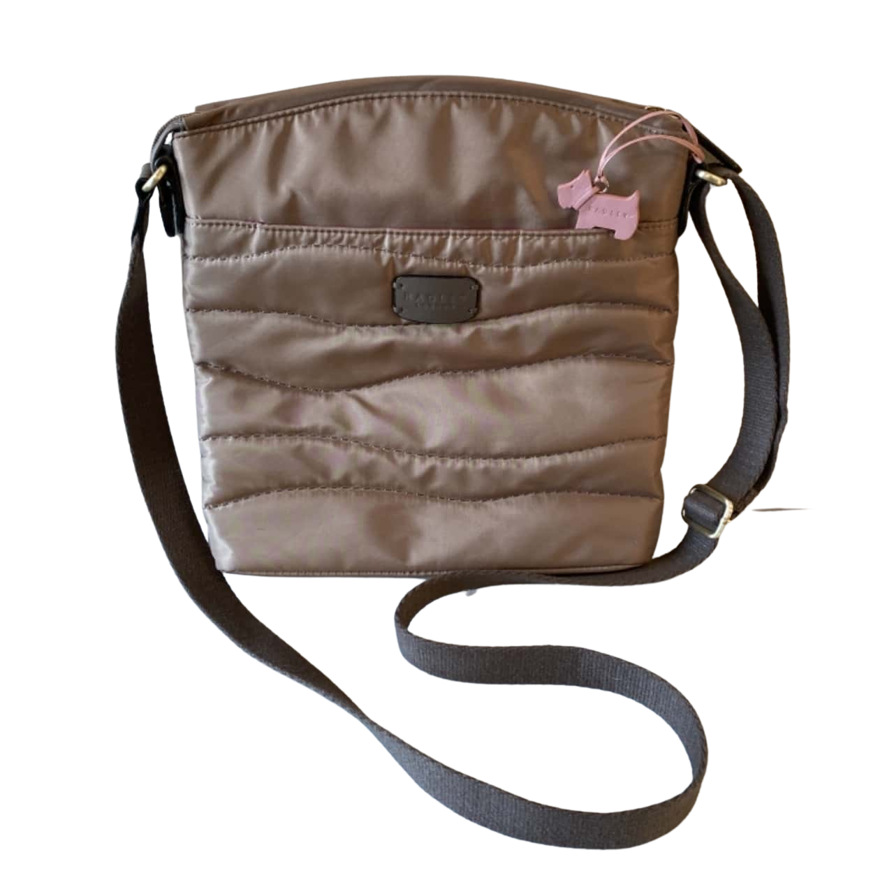 Bradley London Women's Quilted Crossbody Shoulder Bag Khaki (s)