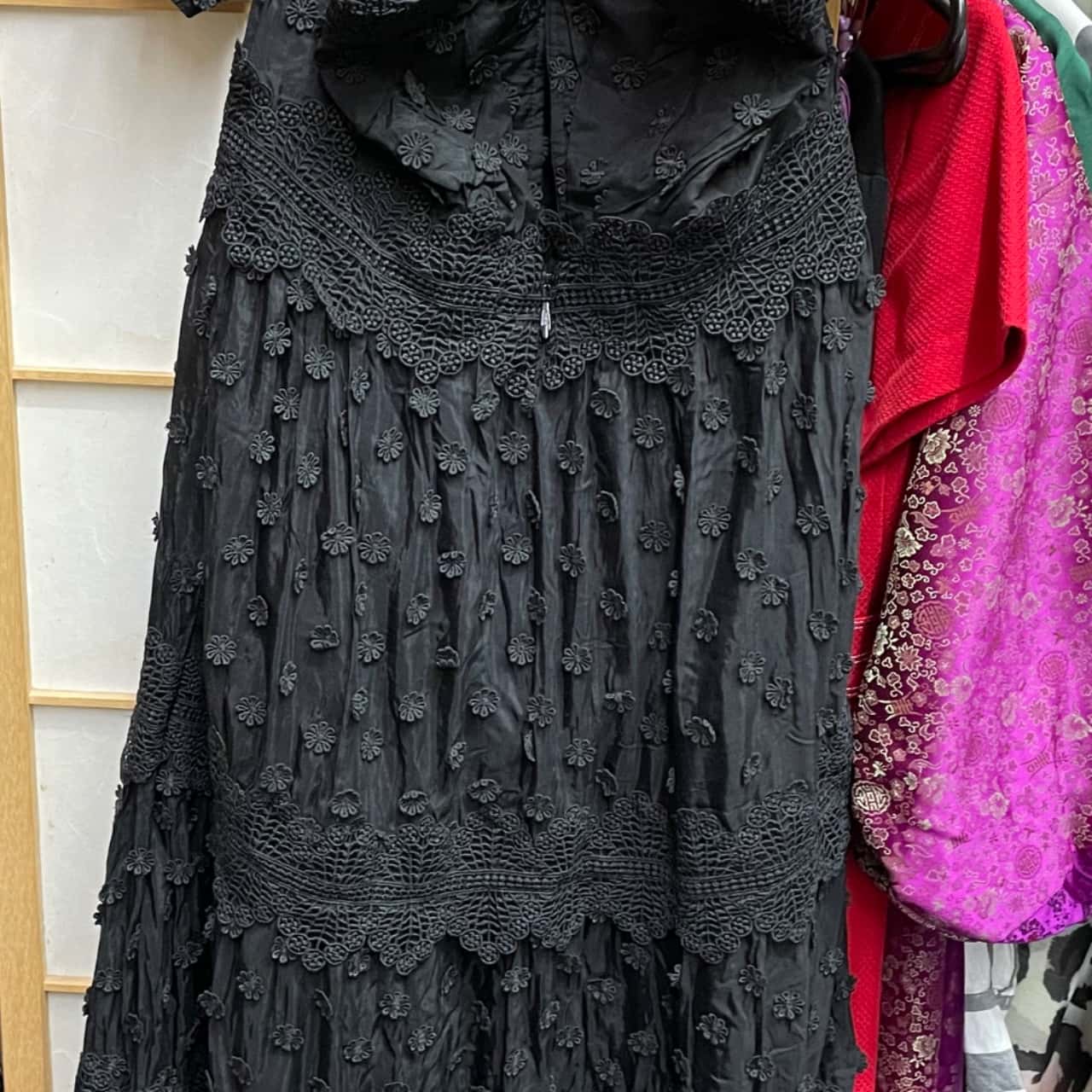 Sheike Womens Size 12 Maxi Short Sleeve Dress Black (s) Sheike Womens Size 12 Maxi Short Sleeve Dress Black (s)