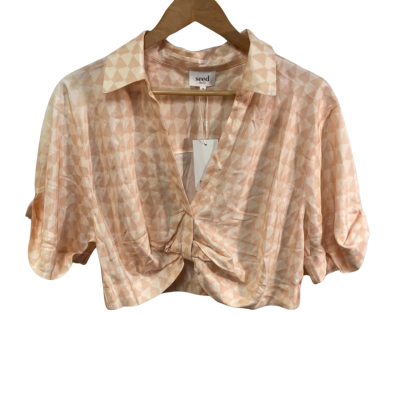 BNWT Seed Womens  Size 6 Cropped Top Orange 