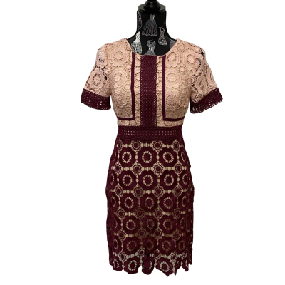 Tokito Womens  Size 6 Formal Dress Maroon / Pink  BNWT