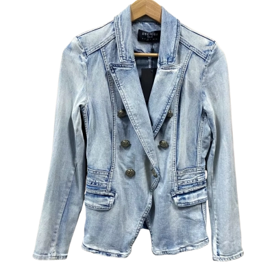 Decjuba Light Blue Denim Blazer Jacket Size 10