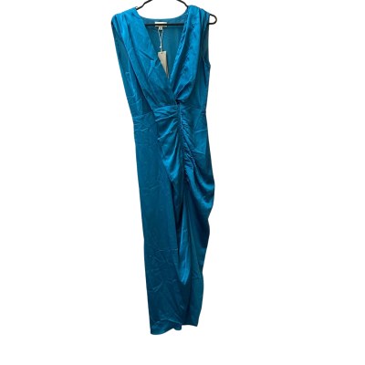 Forcast Womens  Size 12 Teal Hayden Side Ruched dress