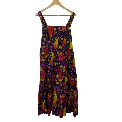Keshet Womens  Size XXL Sleeveless Dress  Blue / Multicoloured / Pattern 