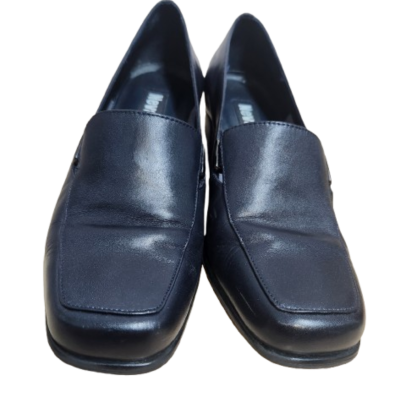  Nevada Navy Heels Leather