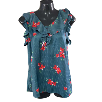 Womens Short Sleeve Top Basque Size 6