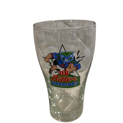Vintage Auckland Warriors Beer Glass 