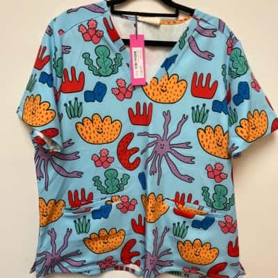Gorman Women's Scrubs  Size XL Workwear Top Multicoloured 
