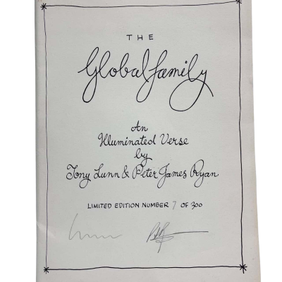 The Global Family Signed limited edition Linocuts