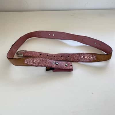 ARIAT Pink Embellished Leather Belt Size 36 