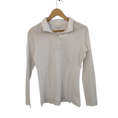 Sportscraft Womens  Size S Button Down Top / Long Sleeve Top White 