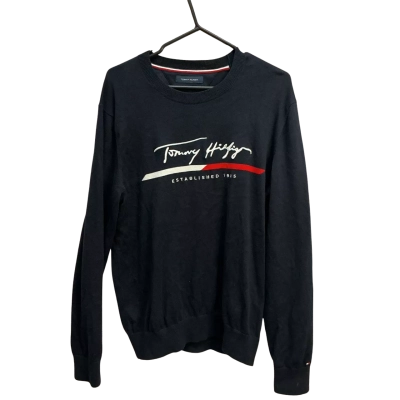Tommy Hilfiger Mens  Size S Jumper Black  / Red / White 