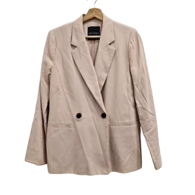 Decjuba Womens Size 8 Blazer Peach 