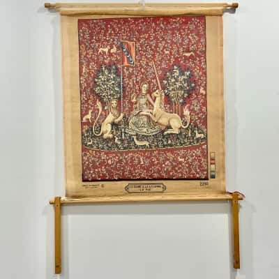 “Sight La Vue” The Lady & the Unicorn Series Large Tapestry 