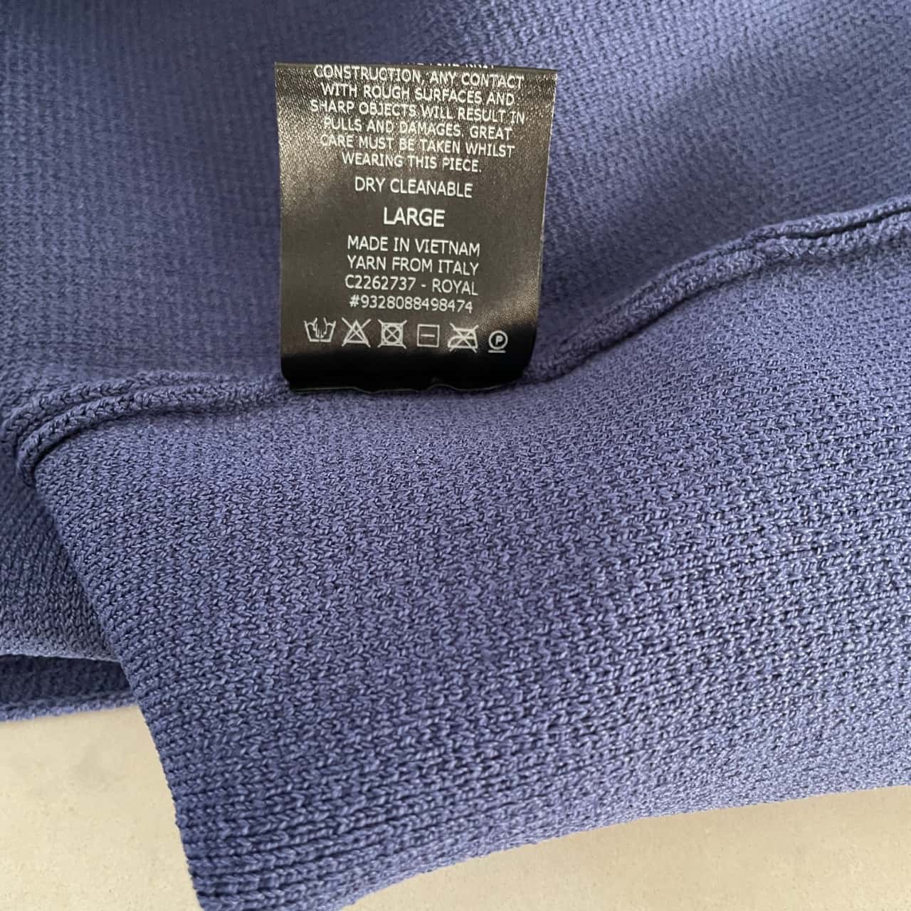 Scanlan Theodore Womens Size L Crepe Knit Scoop Neck Dress Blue NEW ...