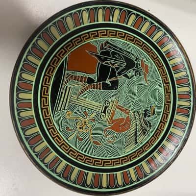 Riddle Of The Sphinx Plate - Made In Greece