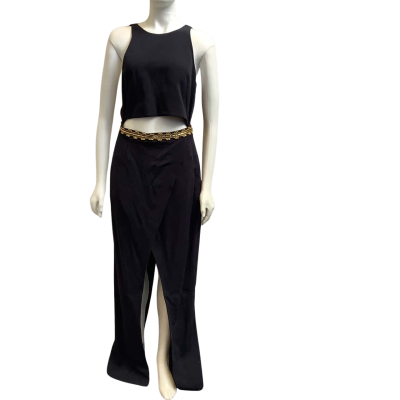 Brand New Sass & Bide Womens  Size 12 `Twist & Shout’ Sleeveless Maxi Dress Black 