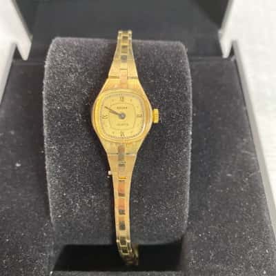  Womens Adura vintage gold watch 