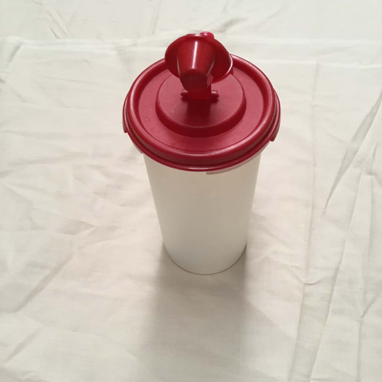 Vintage Tupperware Oil Dispenser With Red Lid Perfect Condition