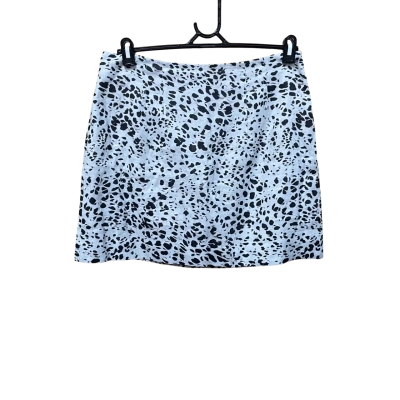 Witchery Womens Size 12 Mini Skirt Black & White Animal Print