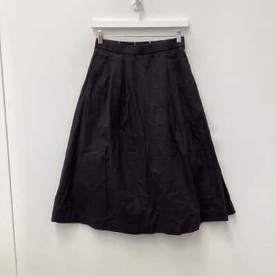 Uniqlo x Merimekko Linen Blend Skirt Black - Size S 