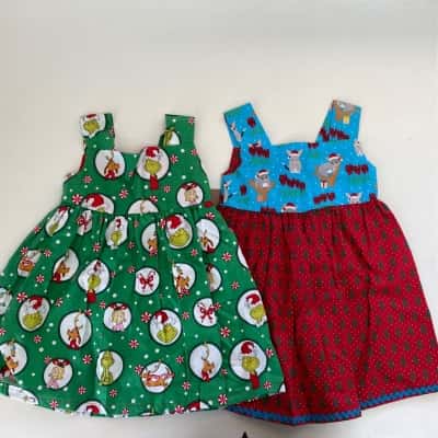 Something Sweet Handmade Christmas Dresses Size 1
