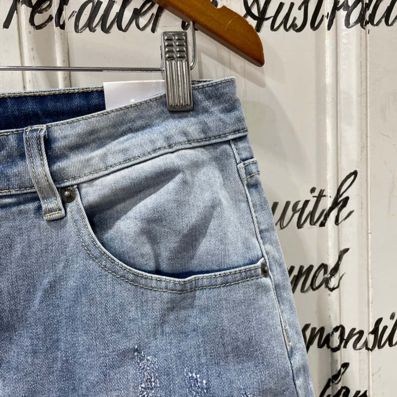 SALE ITEM!! TRENDY RIPPED JEAN!! BNWT!! Monaco Jeans Brand!! Womens