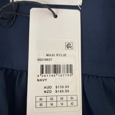 City Chic Womens  Size 14 Casual Dress Navy Blue 
