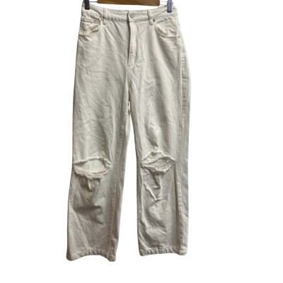 Abrand Jeans Womens  Size 11 High-Waisted / Wide Leg Jeans White 