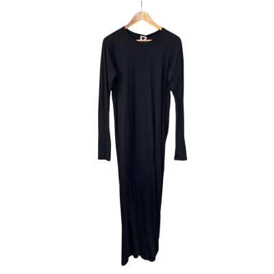 Bassike Womens  Size XS Knit Maxi Dress Black  RRP $220