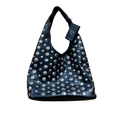 Decjuba Womens Bucket Bag Black  / Silver 