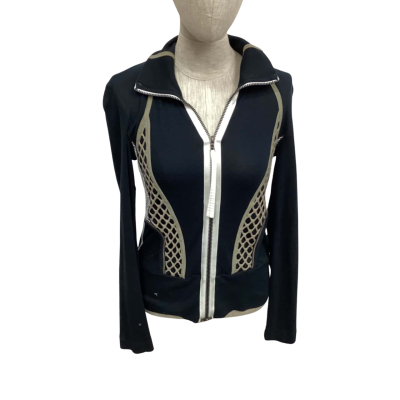 Marccain Women’s Black Sports Jacket With Zip Size S  
