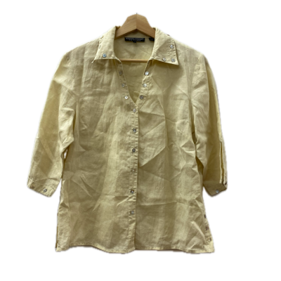 Sandra Steiner Womens Top Size 12 Yellow 