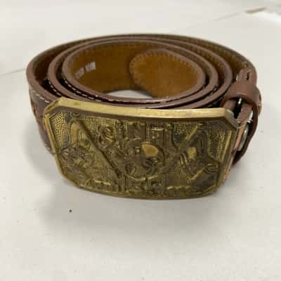  Mens  Size M "Sinai MFO" Brown Leather Belt