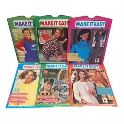 Vintage make it easy patterns x 6