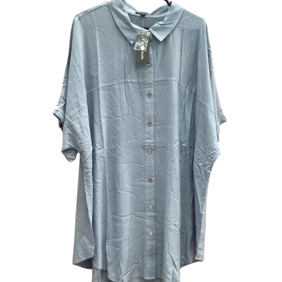 Autograph Womens Size 22 Sky Blue Front Yoke Shirt
