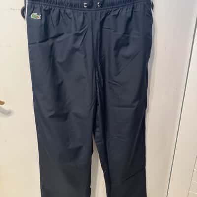 Lacoste Mens  Size XS Straight Leg Pants Navy Blue / White 
