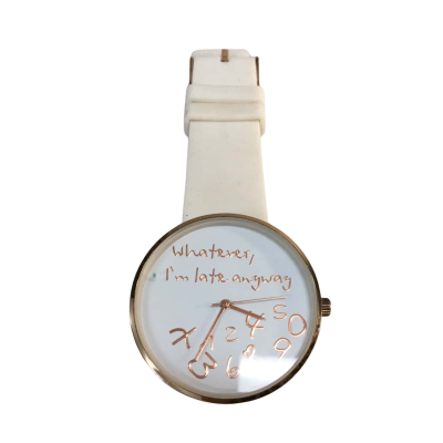 Women’s Whatever I’m Late  Anyway White  Watch Working