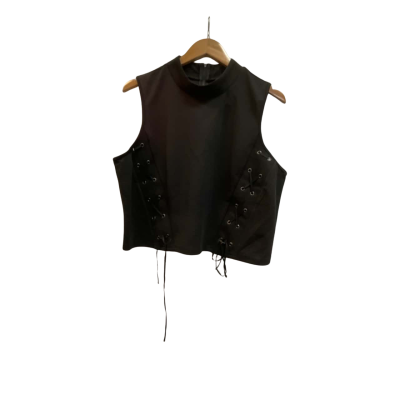 City Chic Womens  Size L Black crop top