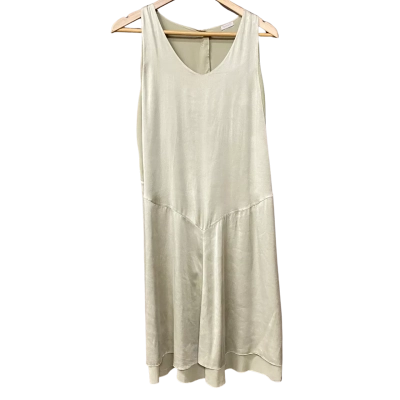 Transit Par Such Womens Size 3 Green Silk Dress 