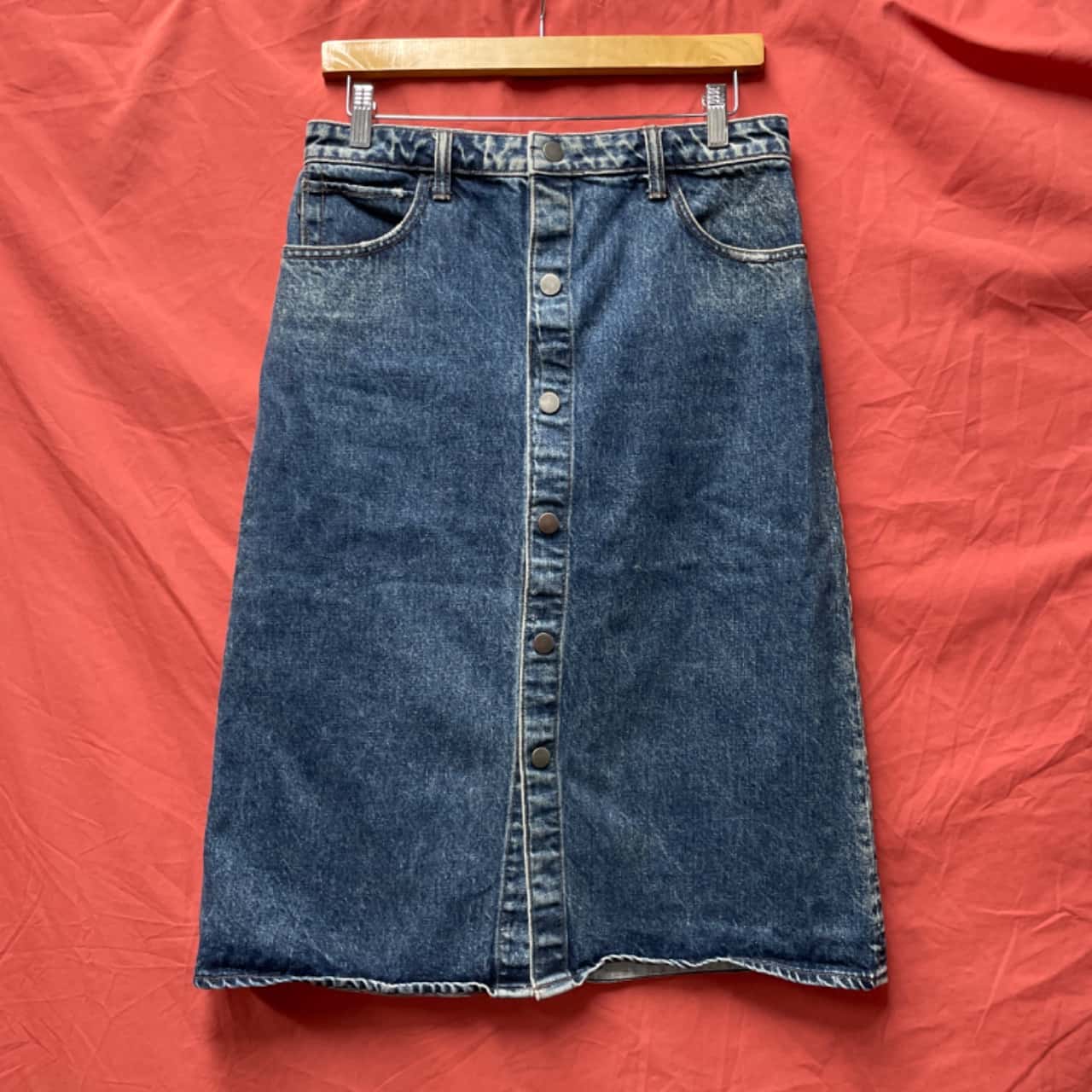 HELMUT LANG Women's Skirt Size 28 Denim Navy Blue (s)