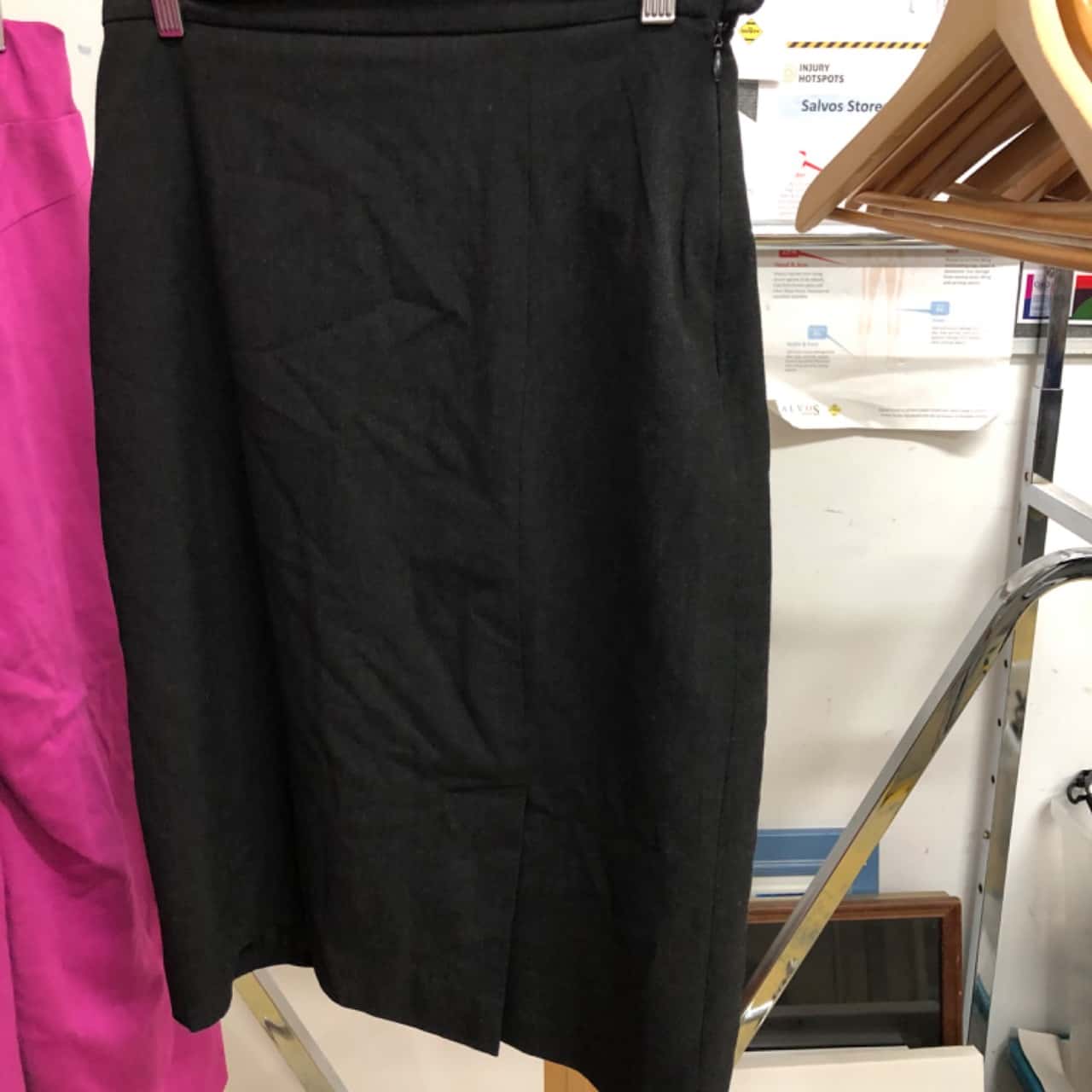 1254 Black Pencil Skirt