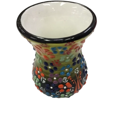 Turkish Hand-painted Colourful Ceramic Vase 