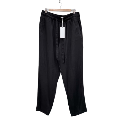 JUMP Black Pants Elastic Waist Linen Blend New Size 16