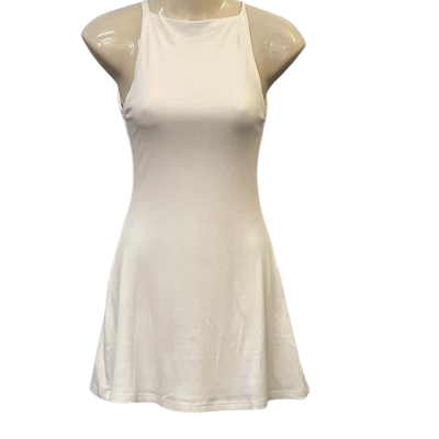 Charcoal Womens Size 4 Bodycon/Mini/Shoestring Strap Dress White